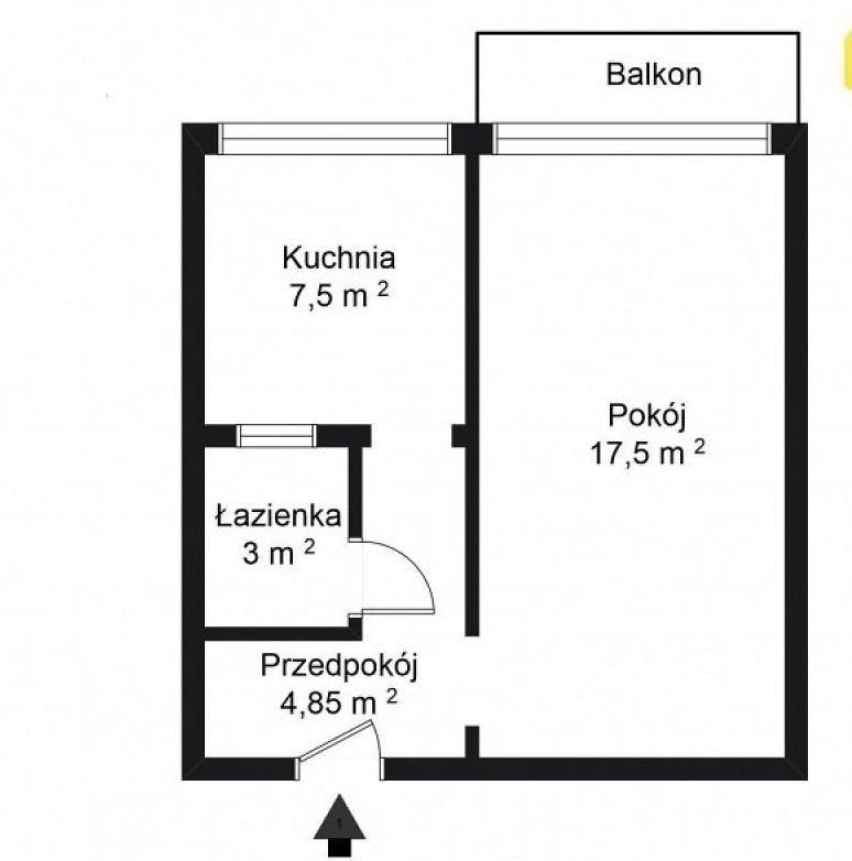 Mieszkanie 1 – pokojowe z balkonem na sprzedaż